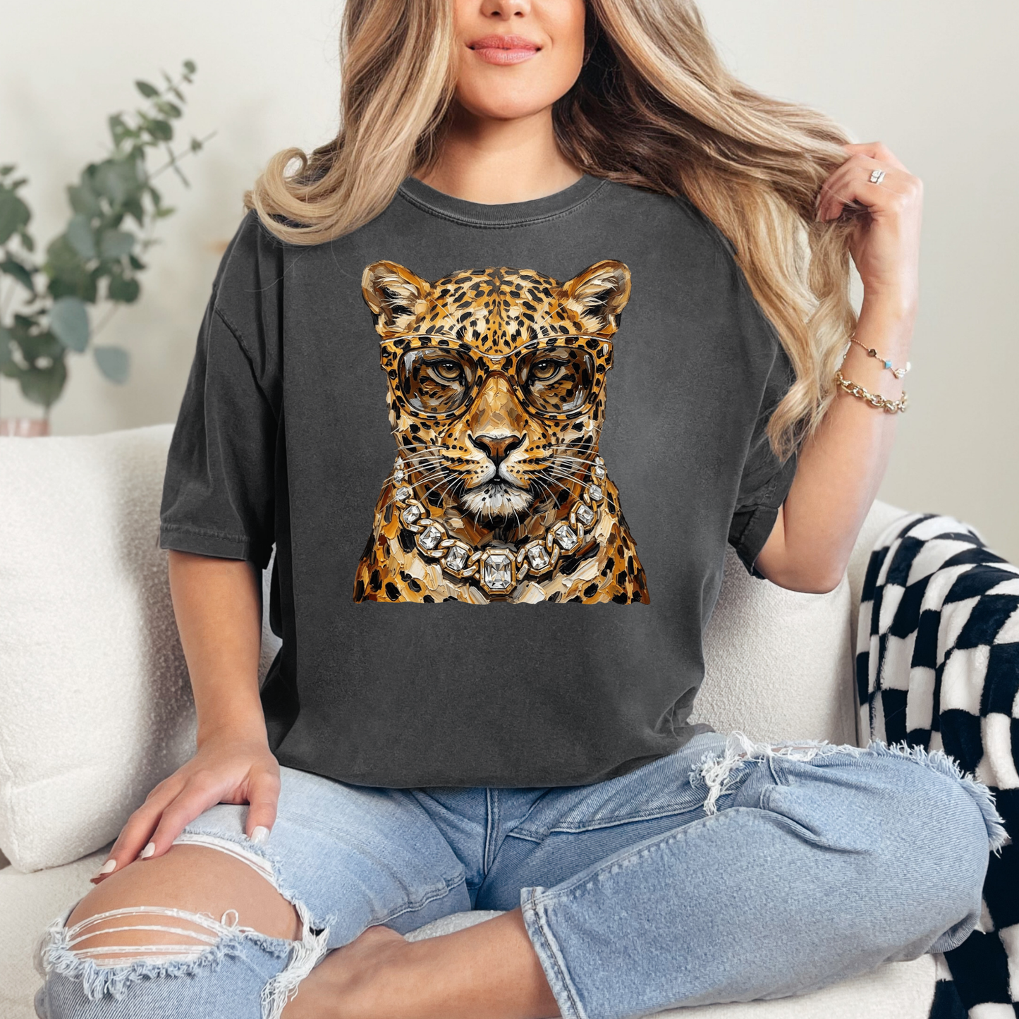 Glam Leopard Graphic Tee