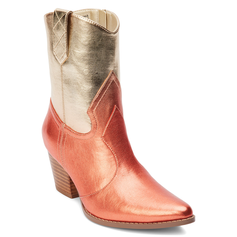 Bambi Western Boot in Gold Ombre