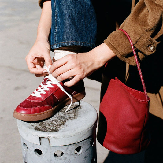 Quincy Low-Top Sneaker in Red