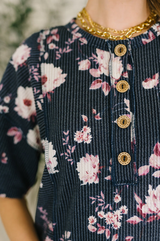 Really Simple Floral Henley Top- 3/3/2026