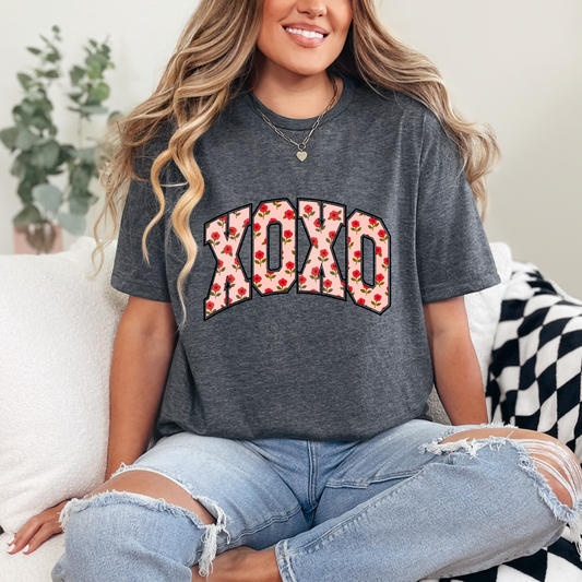Floral XOXO Graphic Tee and Sweatshirt