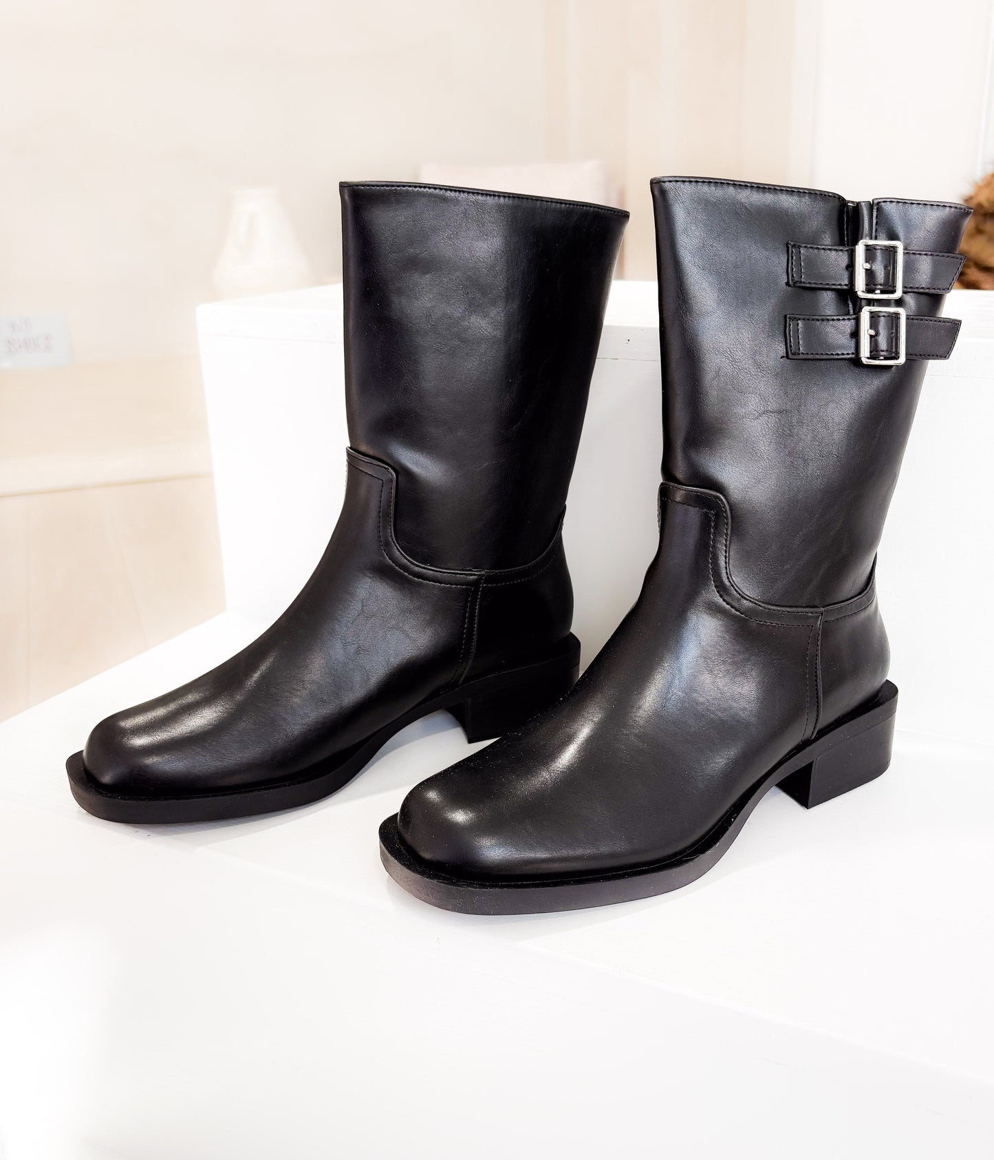 Basil Moto Boot in Black