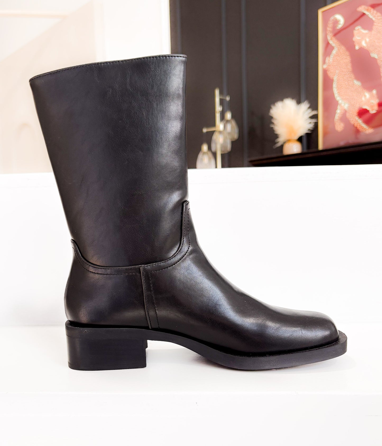 Basil Moto Boot in Black
