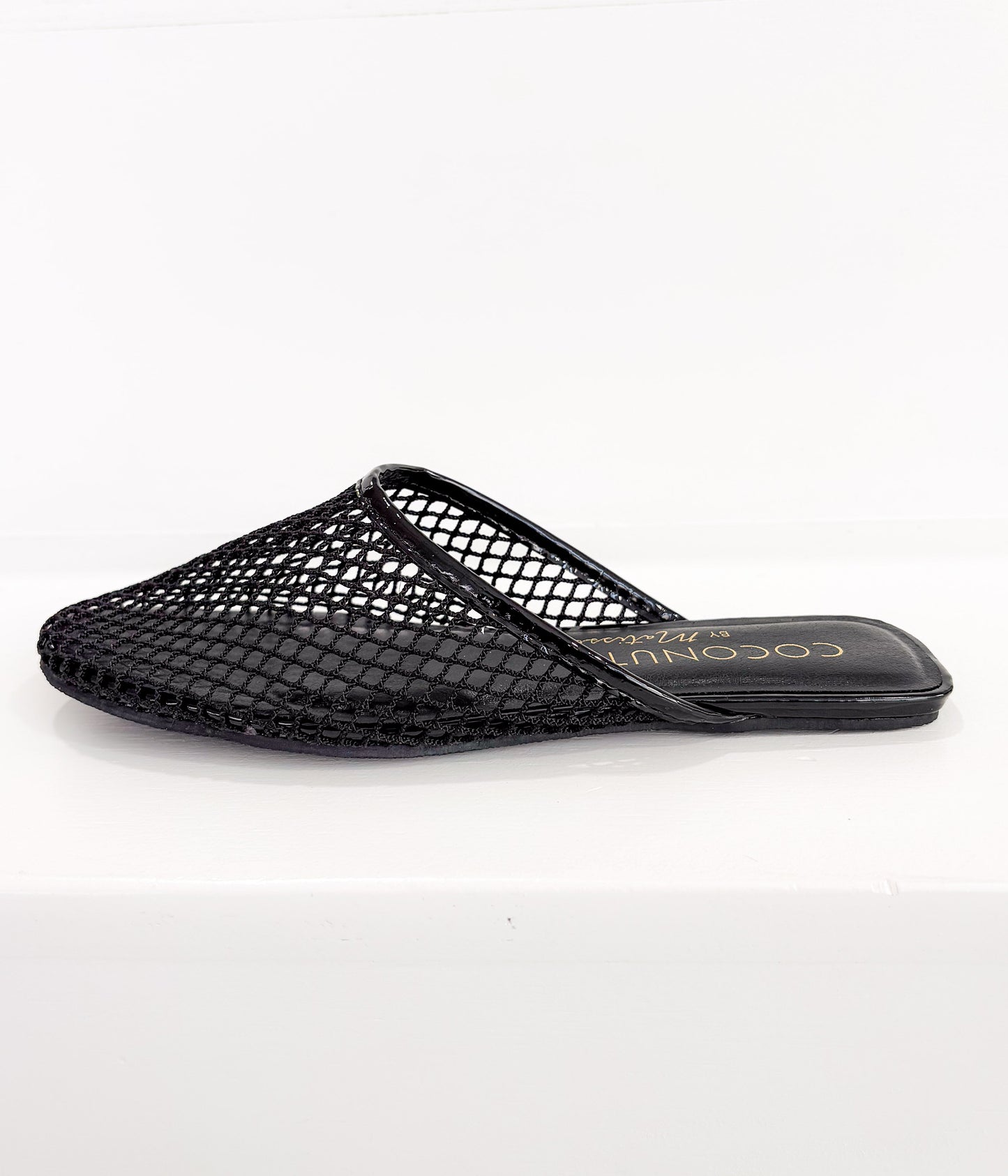 Brooklyn Flat Mule in Black