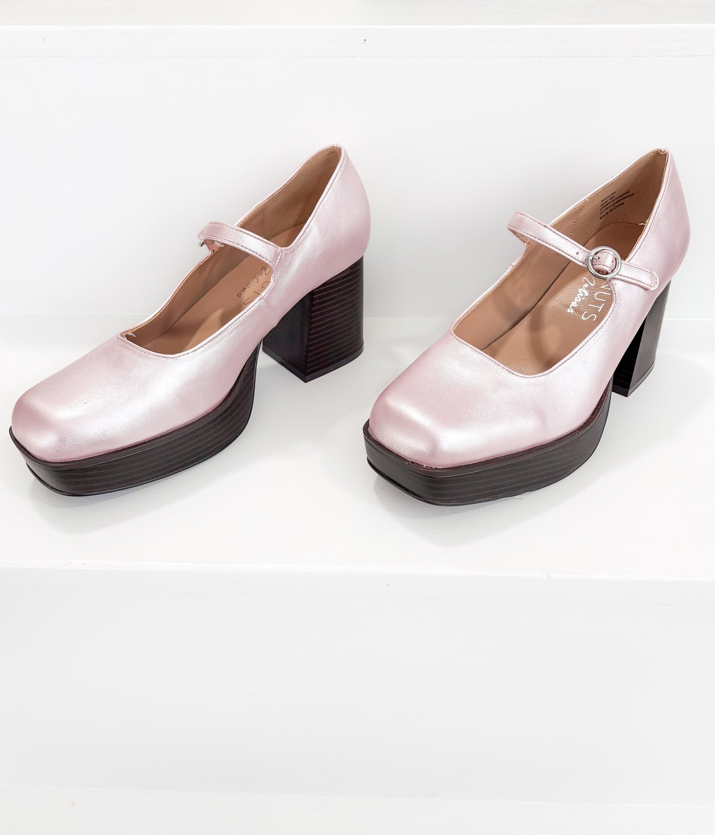 Matilda Platform Heel In Metallic Rose