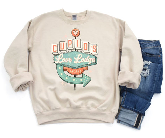 PREORDER: Cupid's Love Lodge Valentine Sweatshirt