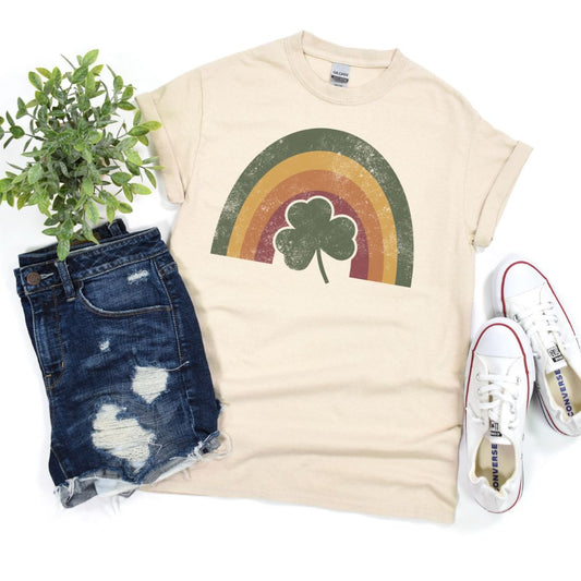 PREORDER: Rainbow Shamrock Graphic Tee